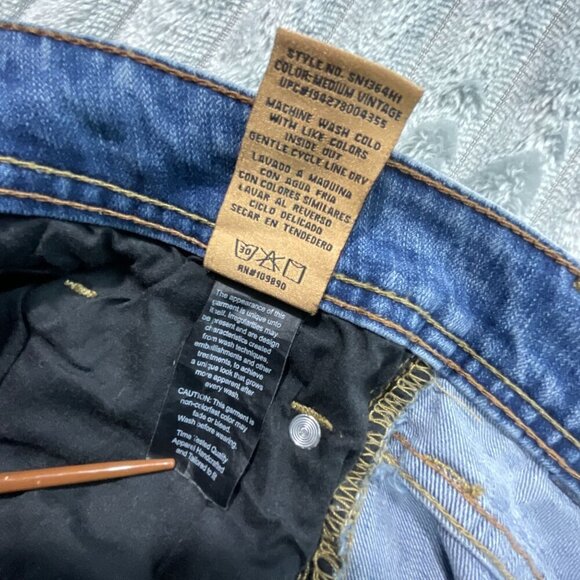 Seven7 Jeans Mens 38 Straight Fit Denim Stretch Workwear Preppy Western 38x30 - Picture 8 of 10